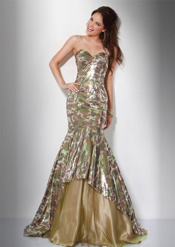 camo prom dress	